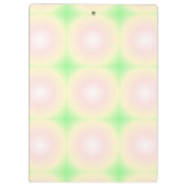 緑淡い色のバラ白3D光学勾配パターン クリップボード (裏面)