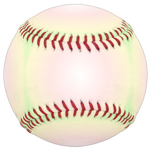 緑淡い色のバラ白3D光学勾配パターン ソフトボール (正面)