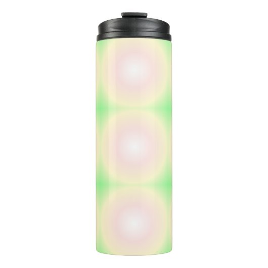 緑淡い色のバラ白3D光学勾配パターン タンブラー (正面)