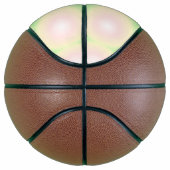 緑淡い色のバラ白3D光学勾配パターン バスケットボール (右)