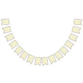 緑淡い色のバラ白3D光学勾配パターン バンティングフラッグ (全)