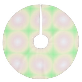 緑淡い色のバラ白3D光学勾配パターン ブラッシュドポリエステルツリースカート