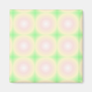 緑淡い色のバラ白3D光学勾配パターン マグネット