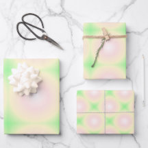 緑淡い色のバラ白3D光学勾配パターン