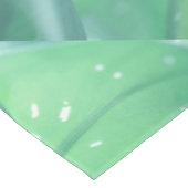 緑淡い色の植物の葉パターン テーブルクロス (アングル)