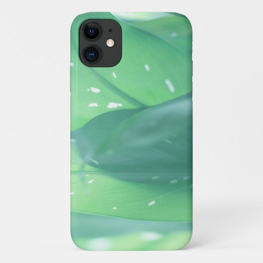 緑淡い色の植物葉自然iPhone 11ケース Case-Mate iPhoneケース (裏面)