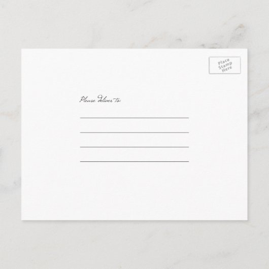 緑淡い色の紫陽花はがきを保存 案内ポストカード (裏面)