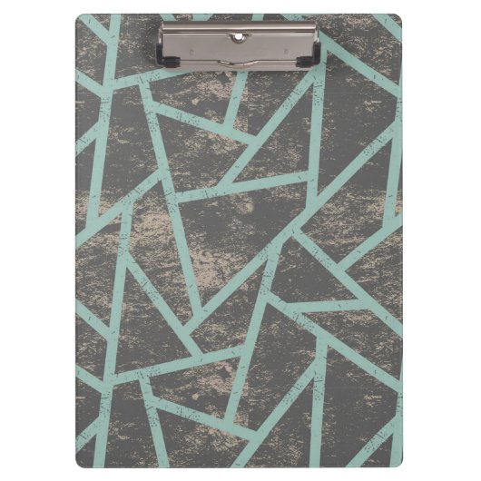 緑淡い色の色モザイク模様 クリップボード (正面)
