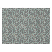 緑淡い色の色モザイク模様 テーブルクロス (正面(横))