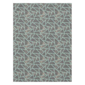 緑淡い色の色モザイク模様 テーブルクロス (正面)