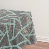 緑淡い色の色モザイク模様 テーブルクロス (インサイチュ)