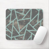 緑淡い色の色モザイク模様 マウスパッド (マウス)