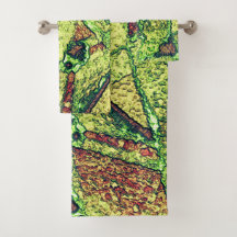 緑淡い色の色絵を描黄色火山石デザイン