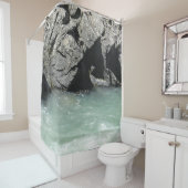 緑淡い色の花崗岩スパ シャワーカーテン (インサイチュ)