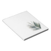 緑淡い色の葉 ノートパッド (アングル)