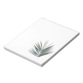 緑淡い色の葉 ノートパッド (回転)