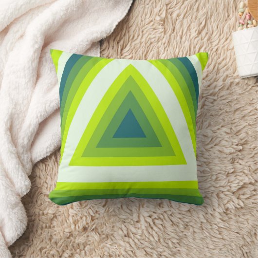 緑渦 クッション (ブランケット)