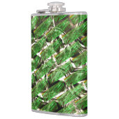 緑澄んの壁効果と白っぽい泡？ フラスク (左)