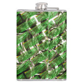 緑澄んの壁効果と白っぽい泡？ フラスク (裏面)