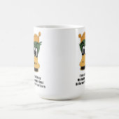 緑熱狂するのカモの実違う現 コーヒーマグカップ (中央)