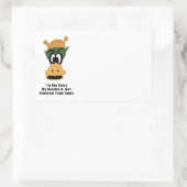 緑熱狂するのカモの実違う現 長方形シール (バッグ)