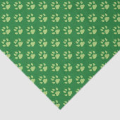 緑犬の足のプリントのクリスマスのティッシュペーパー 薄葉紙 (詳細)