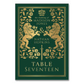 緑王室の中世ライオ結婚ン テーブルナンバー (正面)