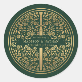 緑王室の中世結婚刀 ラウンドシール