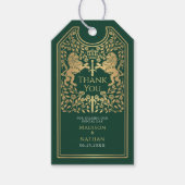 緑王室の獅子中世結婚剣 ギフトタグ (正面)