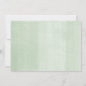 緑男女兼用の風船の誕生日 招待状 (裏面)