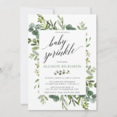 緑男女兼用ベビー 招待状 (正面)