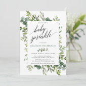 緑男女兼用ベビー 招待状 (スタンド正面)