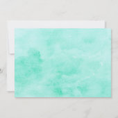 緑男女兼用男の子の森の赤ちゃんシャワー 招待状 (裏面)