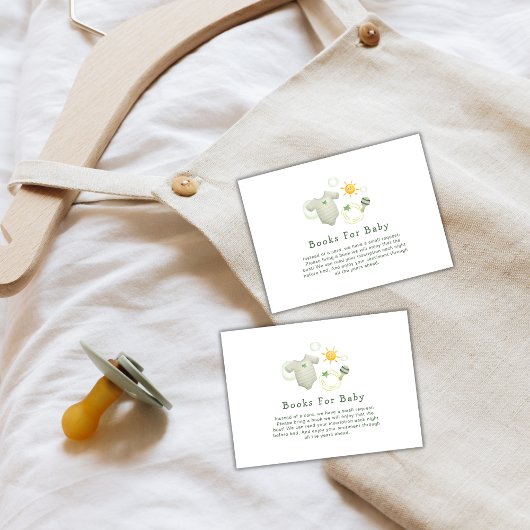 緑男女兼用赤ちゃん衣装本ベビー エンクロージャーカード