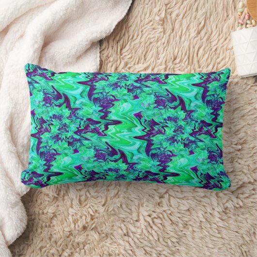 緑疑問に思...... ランバークッション (ブランケット)