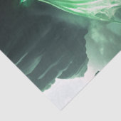 緑白熱［赤熱］光を放つ竜の神話的な生き物の切り離し 薄葉紙 (詳細)