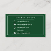 緑白芝気に造園ツリーサービス 名刺 (裏面)