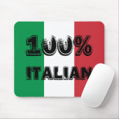 緑白赤三色旗 100% イタリア製 マウスパッド (マウス)