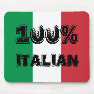 緑白赤三色旗 100% イタリア製 マウスパッド