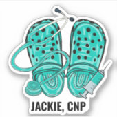 緑看護キャッグ&シリンジモノグラム防水 シール (正面)