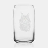 緑眼の猫 ガラス缶 (裏面)