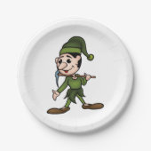 緑矮性紙プレート ペーパープレート (正面)