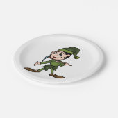 緑矮性紙プレート ペーパープレート (アングル)