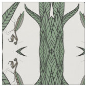 緑祈色のに映葉像 ファブリック (クローズアップ)