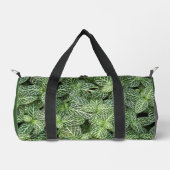 緑神経植物離れフローラ ダッフルバッグ (正面)