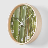 緑竹植物植物植物学 壁時計 (傾斜)