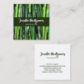 緑竹茎自然撮影広場 スクエア名刺 (正面/裏面)