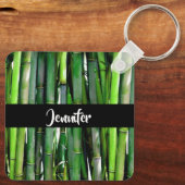 緑竹茎自然撮影 キーホルダー (裏面)