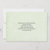 緑竹茎自然撮影 サンキューカード (裏面)