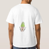 緑筋肉バイク Tシャツ (裏面)